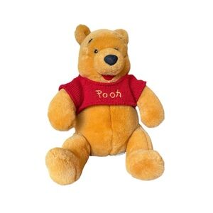 Walt Disney Resort Winnie the Pooh plush knit sweater Stuffed 14in